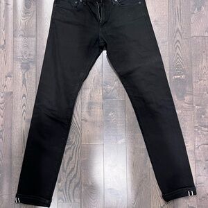 Uniqlo Black Selvedge Men's Jeans 29x34